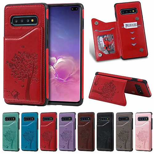 

Case For Samsung Galaxy S9/S9P/S10/S10P/S10E/S10 5G Card Holder / Shockproof / Cartoon PU Leather