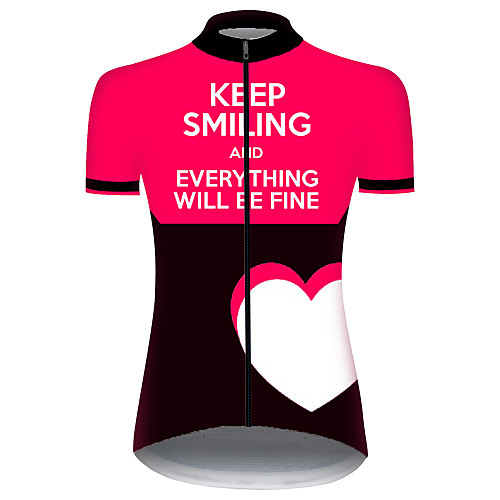

21Grams Women's Short Sleeve Cycling Jersey Summer Spandex Polyester BlackWhite Novelty Bike Jersey Top Mountain Bike MTB Road Bike Cycling UV Resistant Quick Dry Breathable Sports Clothing Apparel