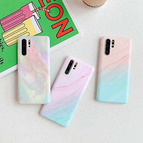 

Case For Huawei scene map P30 P30 Lite P30 Pro Mate 30 Mate 30 Pro colorful marble pattern matte TPU material IMD process all-inclusive mobile phone case MYL