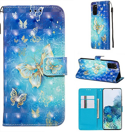 

Case For Samsung Galaxy A40S/Galaxy A30S/Galaxy A50s Wallet / Card Holder / with Stand Full Body Cases Butterfly PU Leather For Galaxy A51/A71/S20/S20 Plus/S20 Ultra/A10S/A20S