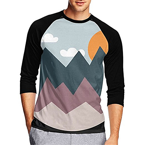 

21Grams Men's Long Sleeve Cycling Jersey Downhill Jersey Dirt Bike Jersey Summer Spandex Polyester Bule / Black Bike Jersey Top Mountain Bike MTB Road Bike Cycling UV Resistant Quick Dry Breathable