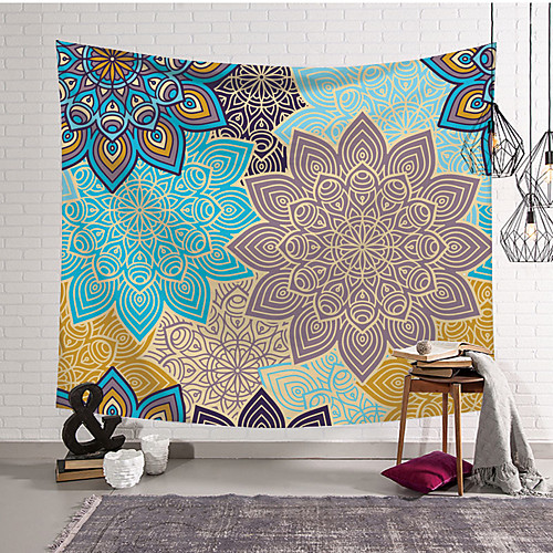 

Mandala Bohemian Wall Tapestry Art Decor Blanket Curtain Hanging Home Bedroom Living Room Dorm Decoration Boho Hippie Psychedelic Geometric Pattern Indian