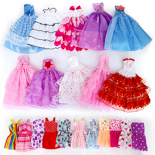 

Doll accessories Doll Clothes Doll Dress Simple Creative Kawaii Clothing Fabrics 5 pcs Children's All Toy Gift