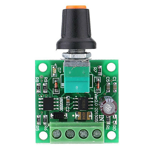 

Low Voltage DC PWM Motor Speed Controller Module 1.8V 3V-5V-6V 12V 2A N8N9