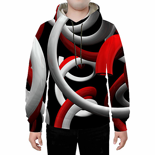 

Men's Plus Size Pullover Hoodie Sweatshirt Abstract 3D Hooded Daily Going out 3D Print 3D Print Casual Hoodies Sweatshirts Dark Gray