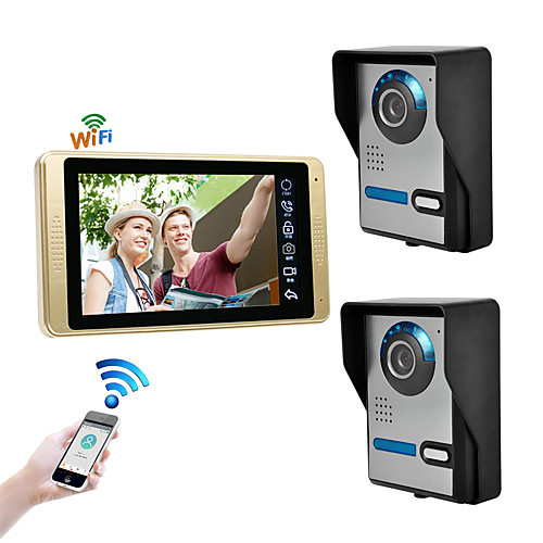 

Wired & Wireless 7 inch Hands-free 1024600 Pixel Two to One video doorphone