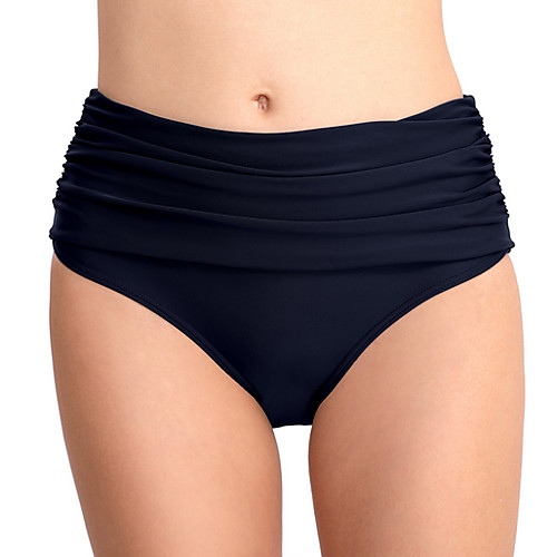 

Women's Beach Bottom Swimsuit High Waist Purple Royal Blue Black Navy Blue Swimwear Bathing Suits