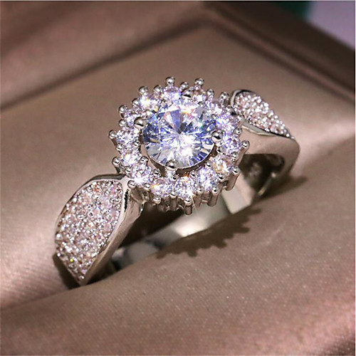 

Band Ring Classic Silver Copper Gold Plated Imitation Diamond Star Stylish 1pc 6 7 8 9 10 / Women's