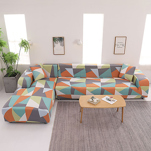 

Sofa Cover Stretch Couch Cover Geometric Print Slipcover Furniture Protector Super Soft Cover Fit for Armchair/Loveseat/Three Seater/Four Seater/L shaped sofa