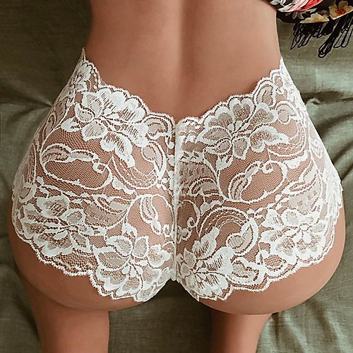

Women's Plus Size Lace White Black Big Size S M L XL XXL / 1 PC