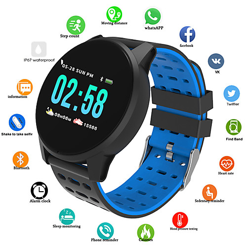 

B2 Unisex Smartwatch Bluetooth Waterproof Heart Rate Monitor Blood Pressure Measurement Long Standby Information Timer Pedometer Call Reminder Activity Tracker Sleep Tracker