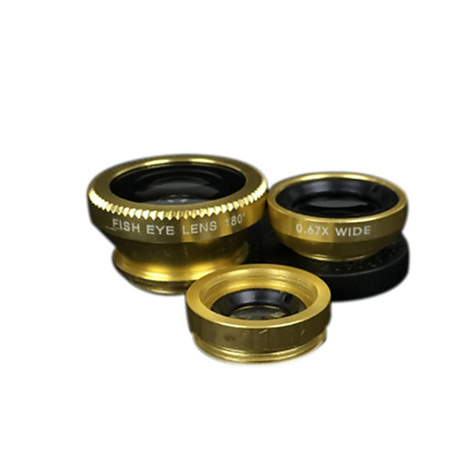 

Mobile Phone Lens Fish-Eye Lens ABSPC 15 mm 180 ° Lens with Case / Cool