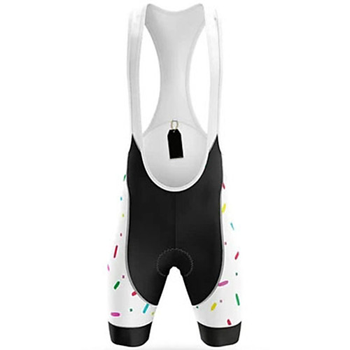 

21Grams Men's Cycling Bib Shorts Spandex Bike Bib Shorts Pants Padded Shorts / Chamois Quick Dry Breathable Sports Solid Color Dot White Mountain Bike MTB Road Bike Cycling Clothing Apparel Bike Wear