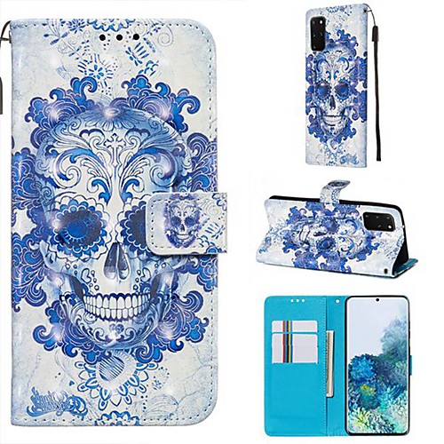 

Case For Samsung Galaxy Samsung Galaxy A50s / Samsung Galaxy A30s / Samsung Galaxy A10s Wallet / Card Holder / with Stand Full Body Cases Skull PU Leather