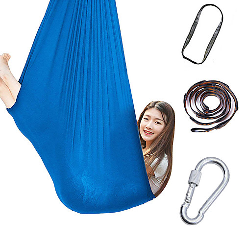 

Aerial Yoga Swing Set Yoga Hammock / Sling Kit Extension Straps Sports Nylon Aerial Yoga Inversion Exercises Air Yoga Ultra Strong Antigravity Durable Anti-tear Decompression Inversion Therapy Heal