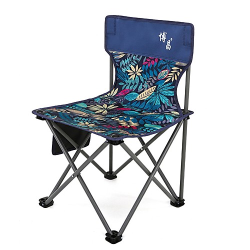 

Camping Stool with Side Pocket Waterproof Portable Washable Comfortable Oxford for 1 person Fishing Camping Traveling Outdoor Spring Summer Yellow Camouflage Blue