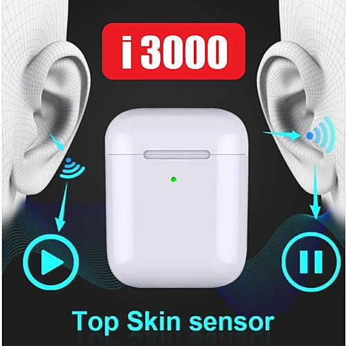 

LITBest I3000 TWS True Wireless Earbuds Wireless Bluetooth 5.0 Stereo with Volume Control with Charging Box Auto Pairing 1 to 1 Replica for Mobile Phone