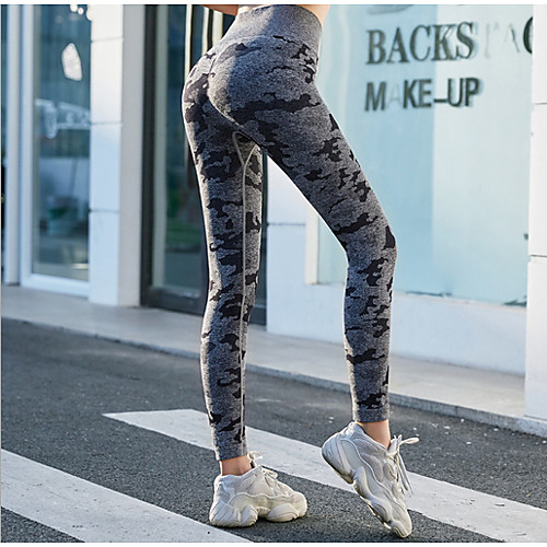 

Women's Basic Legging - Solid Colored, Print Mid Waist Purple Green Black XS S M
