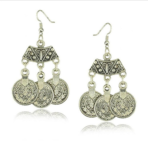 

Women's Drop Earrings Classic Fashion Punk Earrings Jewelry Silver For Party Evening Gift Festival 1 Pair