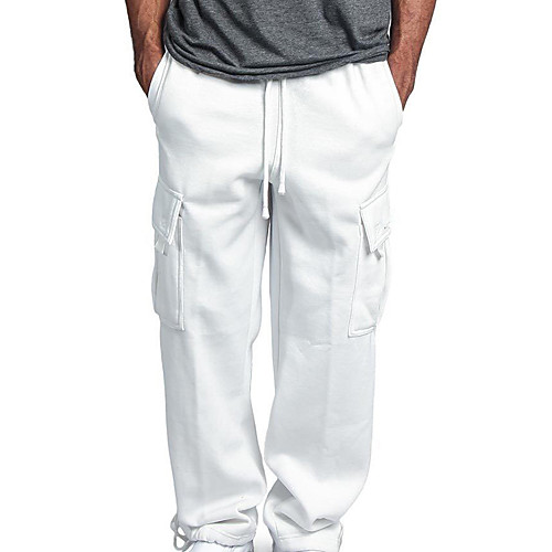 

Men's High Waist Yoga Pants Jogger Pants Harem Pants / Trousers Dark Grey Red Grey Cotton Fitness Gym Workout Running Sports Activewear Stretchy