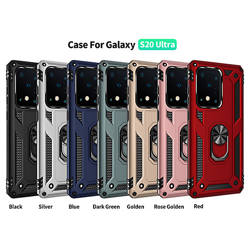 

Case For Samsung scene map Samsung Galaxy S20 S20 Plus S20 Ultra Military anti-fall series invisible ring stand PC TPU 2-in-1 armor anti-fall phone case