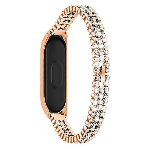 

Wrist Strap For Xiaomi Mi Band 3 4 Strap Smart Watch Replacement Watch Band Diamonds Stainless Steel Women Men Sport Bracelet