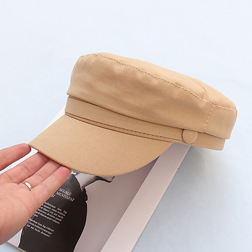 

Women's Beret Hat Daily Date Solid Colored Hat