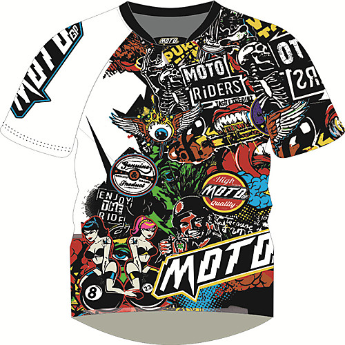 

MOTO GP Motorcycle Clothes Motorcycle Jersey t-shirt top quick-drying short-sleeved T-shirt breathable Polyester locomotive Motocross equipment moisture wicking adult