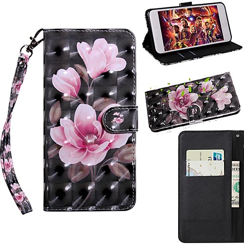 

Case For Samsung Galaxy S9 / S9 Plus / S8 Plus Wallet / Card Holder / with Stand Full Body Cases Flower PU Leather / TPU