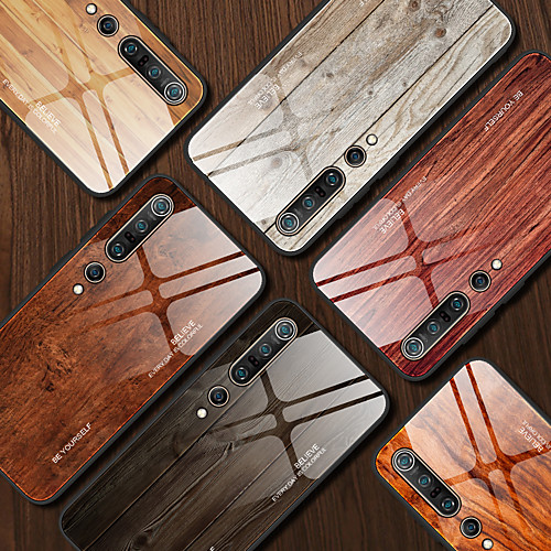

Case For Xiaomi Xiaomi Redmi Note 5 Pro / Xiaomi Redmi Note 5 / Xiaomi Redmi Note 7 Shockproof / Pattern Back Cover Wood Grain / Word / Phrase TPU / Tempered Glass