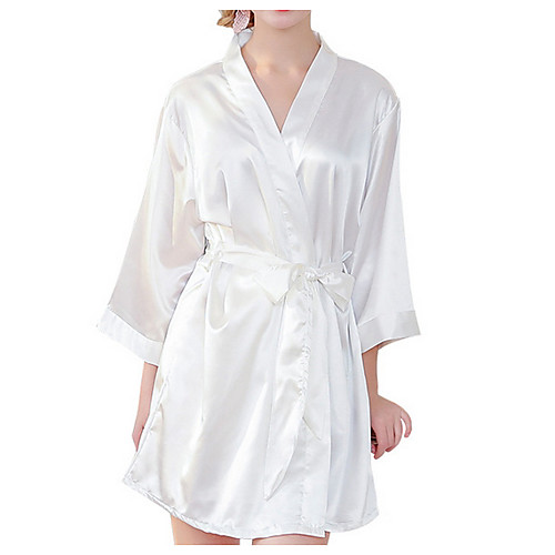 

Women's Deep V Satin & Silk Pajamas Letter