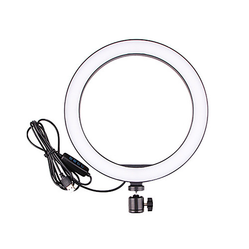 

26cm/10inch LED Selfie Ring Light Dimmable LED Ring Lamp Photo Video Camera Phone Light ringlight for Live Fill Light