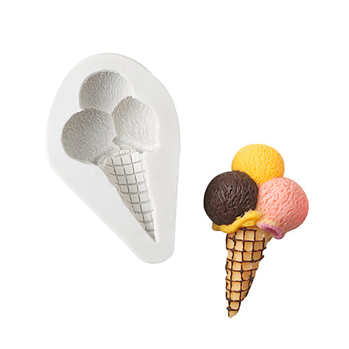

Mini Three Ball Ice Cream Chocolate Mold Fondant Cake Silicone Mold Baking Utensil