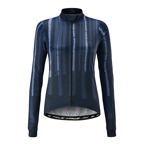 

21Grams Women's Long Sleeve Cycling Jersey Summer Spandex Polyester Blue Stripes Solid Color Bike Jersey Top Mountain Bike MTB Road Bike Cycling UV Resistant Quick Dry Breathable Sports Clothing
