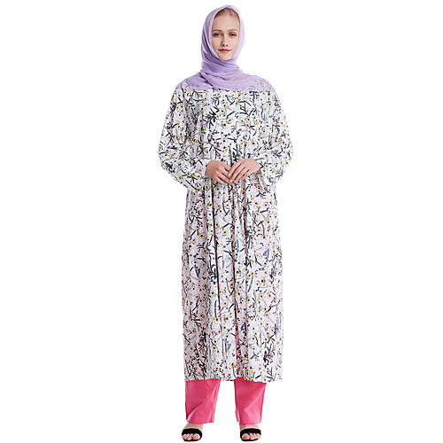 

Women's Basic Floral Two Piece Set Polo Pant Print Tops