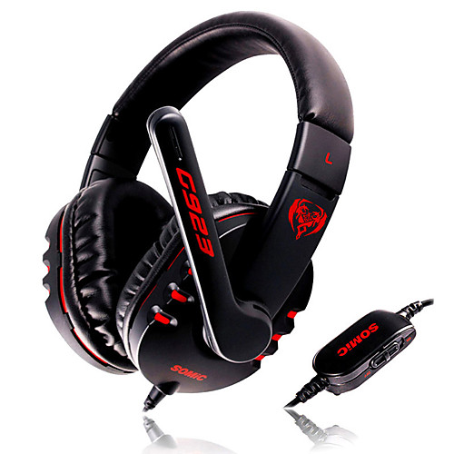 

SOMiC G923 DJ Deep Bass Gaming Earphone Headphone with Microphone PC Headset computer game music headband 3.5mm