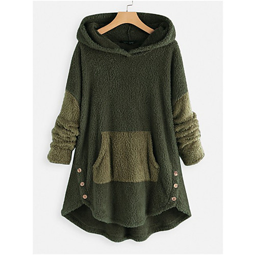 

Women's Hoodie Pullover Solid Colored Basic Hoodies Sweatshirts Oversized Blue Blushing Pink Gray