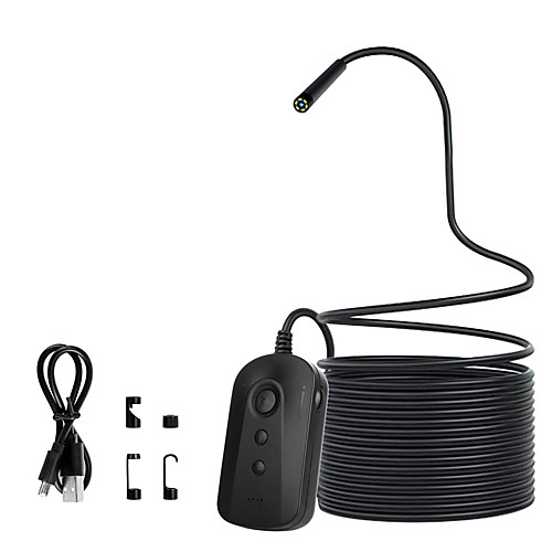 

19201080p 5.5mm Wireless Inspection Camera 2.0MP IP67 WiFi Borescope Semi-Rigid Snake Camera