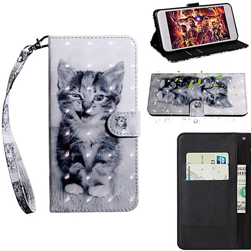 

Case For Samsung Galaxy S9 / S9 Plus / S8 Plus Wallet / Card Holder / with Stand Full Body Cases Cat PU Leather / TPU