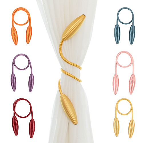 

2pcs Arbitrary shape strong Curtain Tiebacks Plush Alloy Hanging Belts Ropes Curtain Holdback Curtain Rods Accessoires