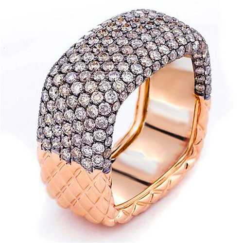 

Ring Classic Gold Gold Plated Imitation Diamond Flower Stylish 1pc 7 8 9 10