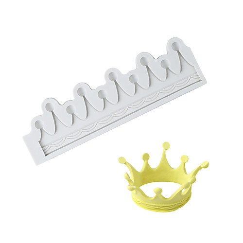 

3D Crown Chocolate Mold Fondant Cake Silicone Mold Home Baking Tools