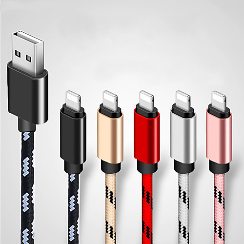 

Nylon USB Charge Data Cable For Apple For iPhone X 7 6 8 6S 5S Plus XS MAX XR 11Pro Max For iPad Mini Fast Charging Cables 1M