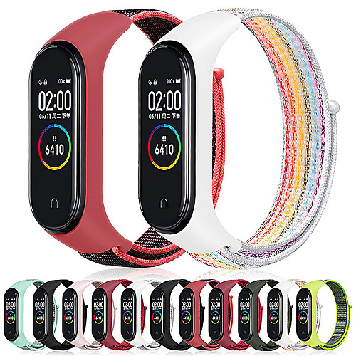 

Nylon strap replacement for xiaomi mi band 3 4 bracelet NFC smart Watch xiaomi mi band 3 colorful strap anti-lost wristband