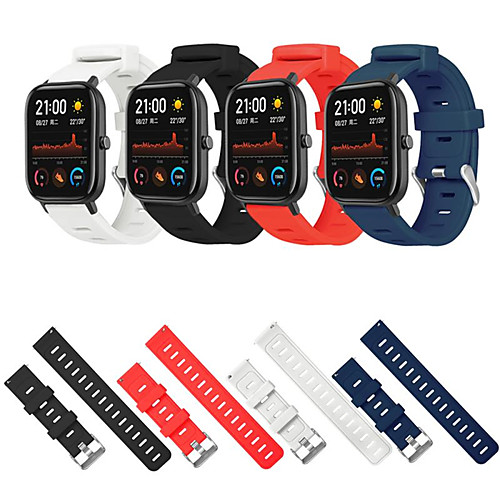 

20mm Sport Silicone Watchband Strap for Amazfit GTS Smart Watch Replace Strap