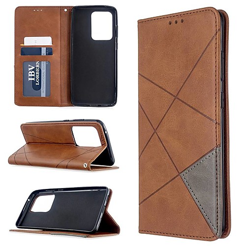 

Case For Samsung Galaxy S20 Ultra / S20 Plus / S10 Plus Wallet / Card Holder / with Stand Full Body Cases Solid Colored PU Leather Case For Samsung S9 / S9 Plus / S10E /S10 / S20