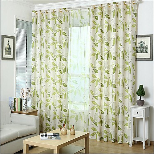 

Two Panel Korean Rural Style Printing Curtains Living Room Bedroom Study Curtains