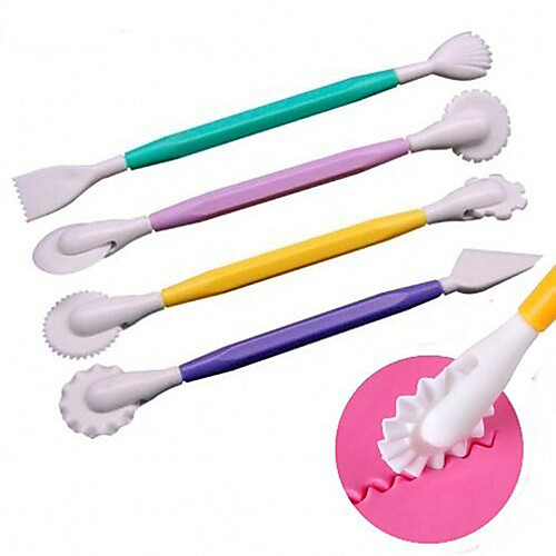 

DIY Baking 4-Pieces Color Carving Set Fondant Carving Knife Chocolate Cake Carving