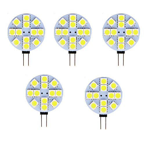 

5pcs 2 W LED Bi-pin Lights 80-100 lm G4 T 12 LED Beads SMD 5050 Warm White Cold White 12 V