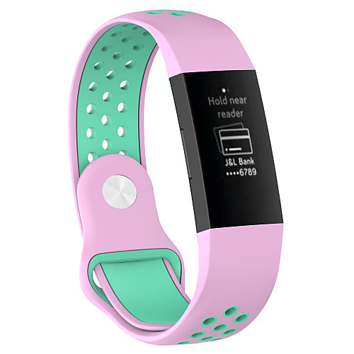 

Watch Band for Fitbit Charge 3 Fitbit Modern Buckle Silicone Wrist Strap